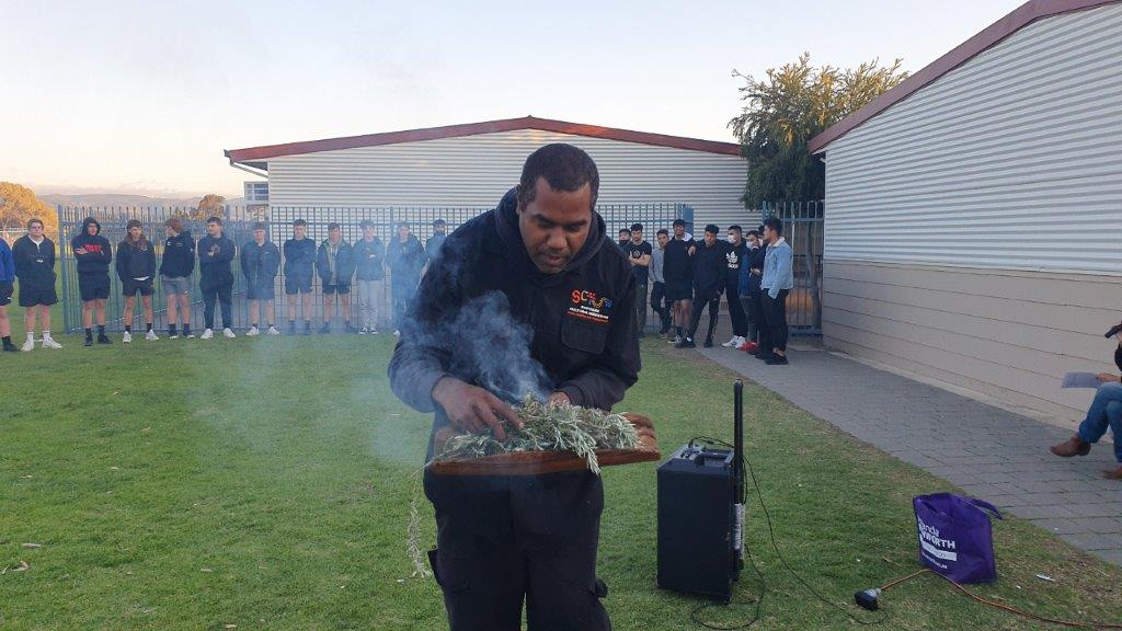 Year 12 Retreat Smoking ceremony 3